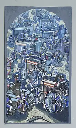 Трактор на испытании. 1930