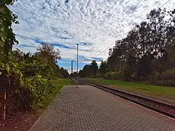 Перрон и путь в сторону Вильнюса