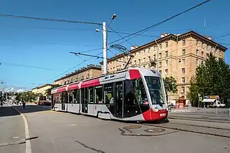 71-801 (Alstom Citadis 301 CIS)  на Кронштадтской улице