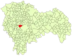 Расположение муниципалитета на карте провинции