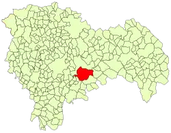 Расположение муниципалитета на карте провинции