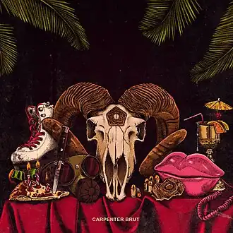 Обложка альбома Carpenter Brut «Trilogy» (2015)