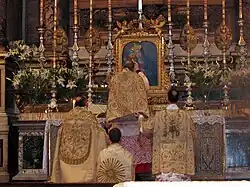 Тридентская месса у главного алтаря