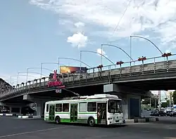 Троллейбус ЛиАЗ-5280 (ВЗТМ) в Ереване.