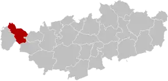 Расположение муниципалитета на карте провинции