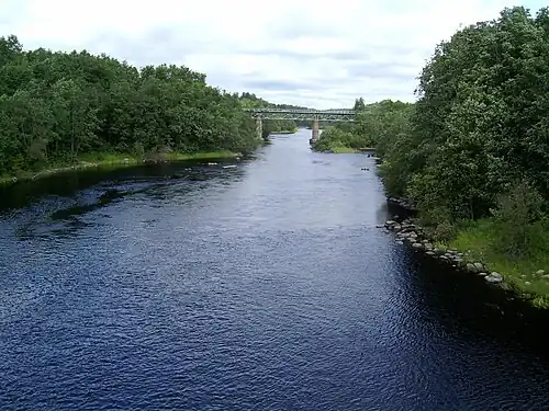 Железнодорожный мост через реку Тулемайоки