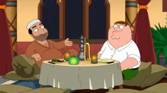 Промокартинка. Питер рядом со своим другом-мусульманином.