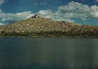 Тузигут, вид через старинный пруд, 1945