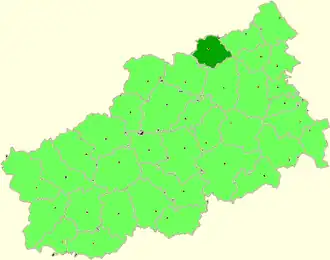 Лесной муниципальный округ на карте