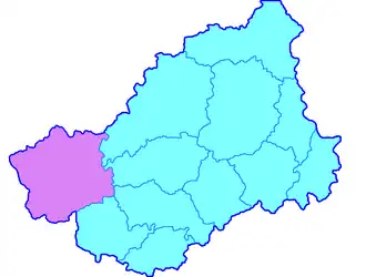 Осташковский уезд на карте