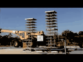 Последние секунды сопутствующего испытания сейсмостойкости.