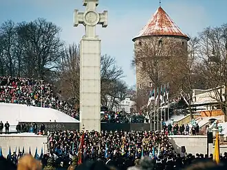 Празднование Дня независимости Эстонии, посвящённое 100-летию Эстонской республики, на площади Вабадузе в Таллине, 2018 год