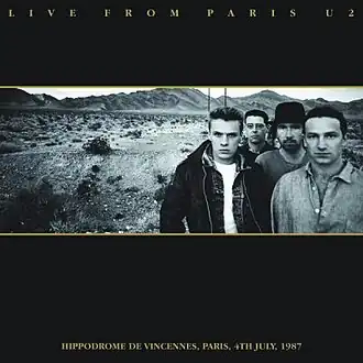 Обложка альбома U2 «Live from Paris» (2008)