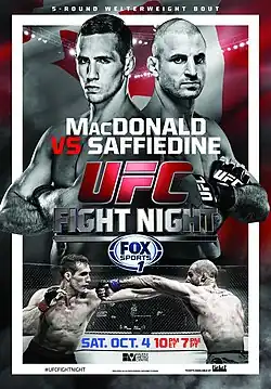 Постер UFC Fight Night:МакДональд - Саффедин