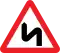 Double bend, first to left