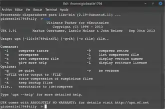 Скриншот программы UPXthe Ultimate Packer for eXecutables