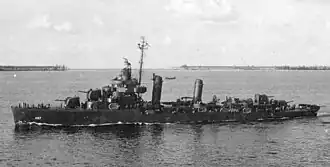 эсминец USS Lardner (DD-487) типа «Гливс»
