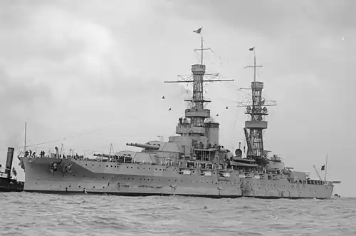 USS Пенсильвания во время посещения Австралии в 1925