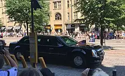 Автомобиль президента США в Хельсинки.
