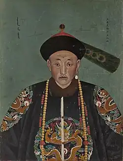 Прижизненный портрет с натуры, написанный при маньчжурском императорском дворе