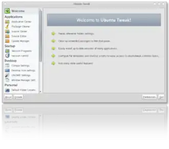 Скриншот программы Ubuntu Tweak