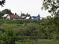 Вид на деревню со стороны озера Каргинское
