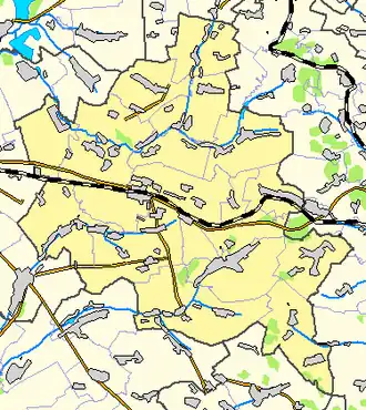 Шевченковская поселковая община на карте