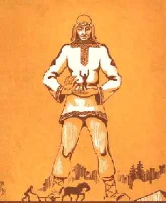 Чуваши в своих мифах и преданиях наделили Улыпа неимоверным ростом и необычайной силой