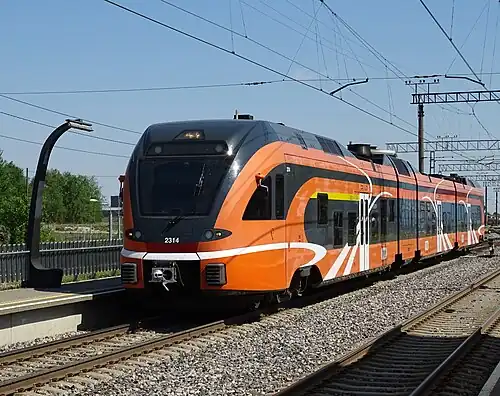 Трёхвагонный дизель-поезд 2314 оператора Elron