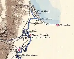 Ум-Джуни, карта 1880 года