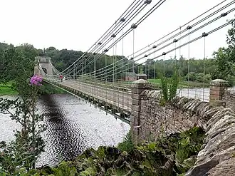 Мост Юнион начала XIX века через реку Туид.