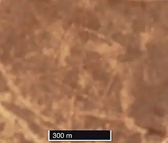 Уштогайский квадрат с указанием размера