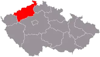 Устецкий край на карте