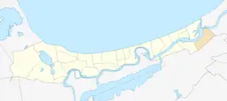 Расположение Варнукрогса в Юрмале