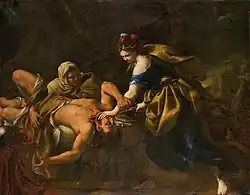 Юдифь и Олоферн. Холст, масло