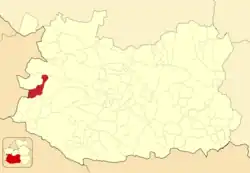 Расположение муниципалитета на карте провинции