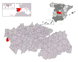 Расположение муниципалитета на карте провинции