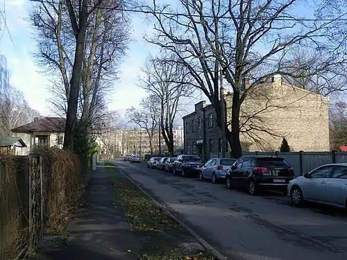 Вид в направлении ул. Дрейлиню