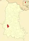 Расположение муниципалитета на карте провинции