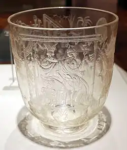 Vally wieselthier e adolf beckert per j&l «Ваза царицы Савской». 1923-1926. Стекло, травление, гравировка