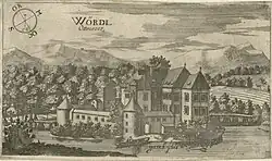 Я. В. Вальвазор Замок Оточец.  1679 год.