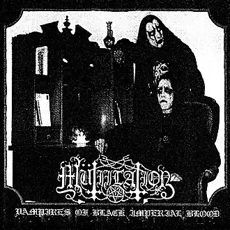 Обложка альбома Mütiilation «Vampires of Black Imperial Blood» (1995)