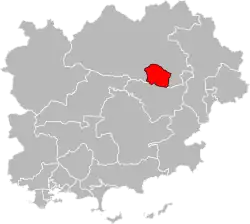 Драгиньян на карте