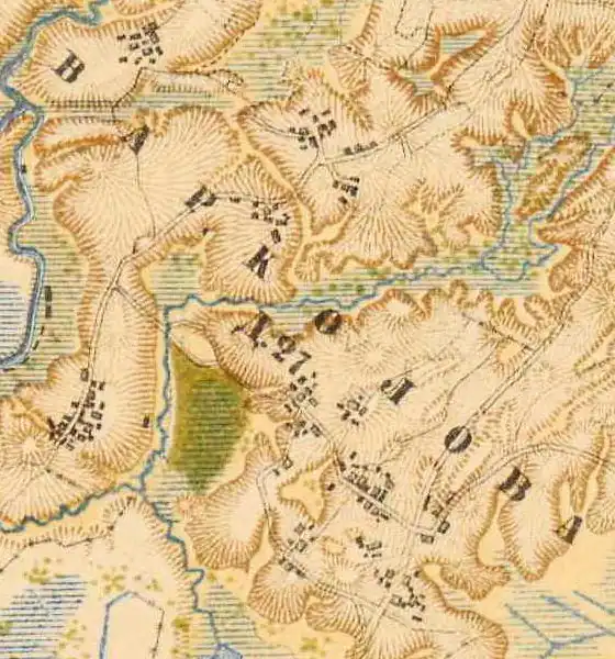 План деревни Варколово. 1885 год