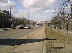 Начало Большой Морской улицы. На заднем плане — начало Варваровского моста