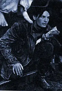 Советский актер Василий Лановой в роли Павла Корчагина