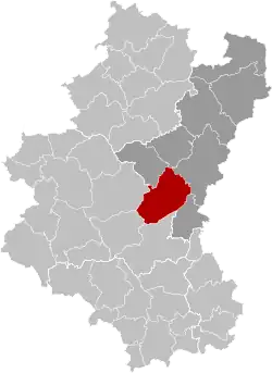 Расположение муниципалитета на карте провинции