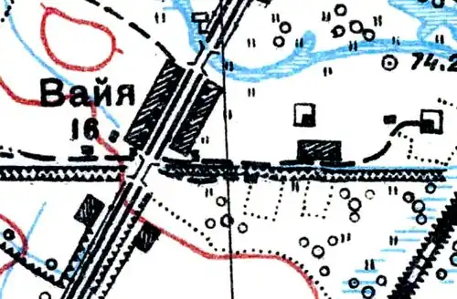 План деревни Вайя. 1931 год