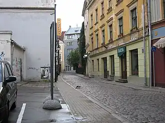 улица Яня от улицы Калею