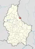 Расположение коммуны на карте Люксембурга